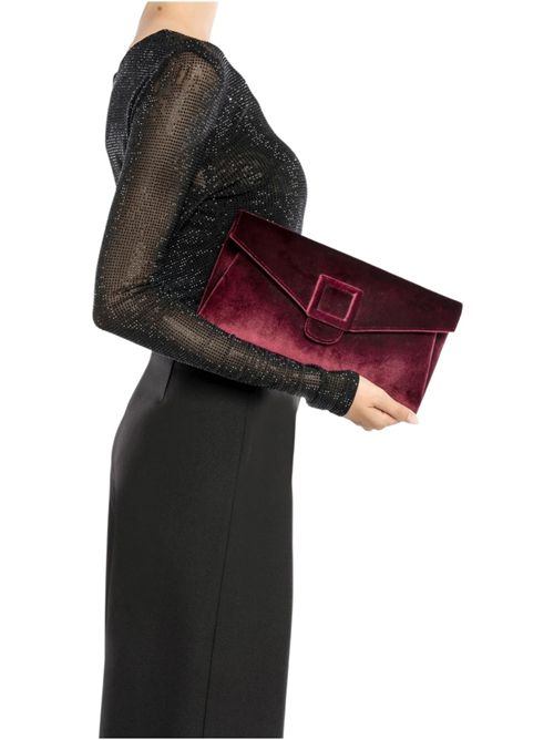 POCHETTE donna BEID VELVET bordeaux Twenty Fourhaitch | BEIDPRUGNA